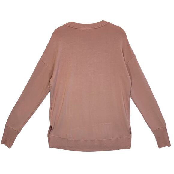 Athleta Coaster Luxe Modal Blend Pullover Sweatshirt Women's ST Pink Athleisure - Picture 2 of 8